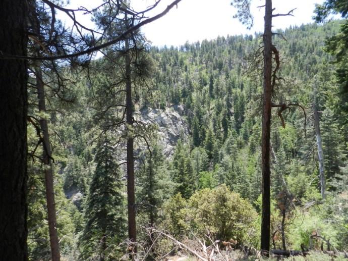 The Huge Rock Face Now Below Us