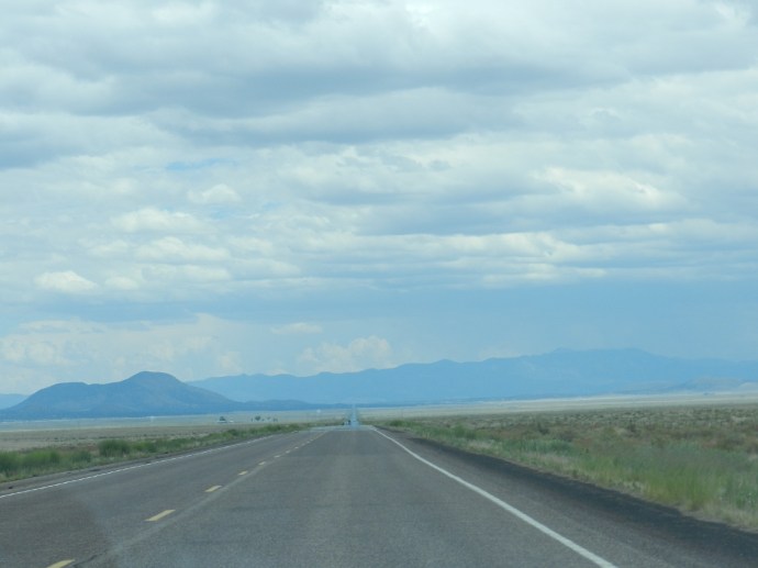 Long Straight Road with a Mirage