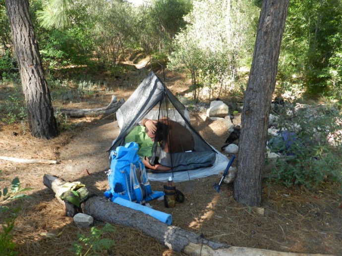 Blowing up the Mattresses.